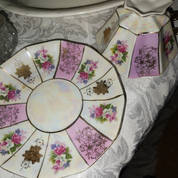 Gift Idea- Teapot and 2 cup and saucers set.   (3 items ) - Picture 5 of 10